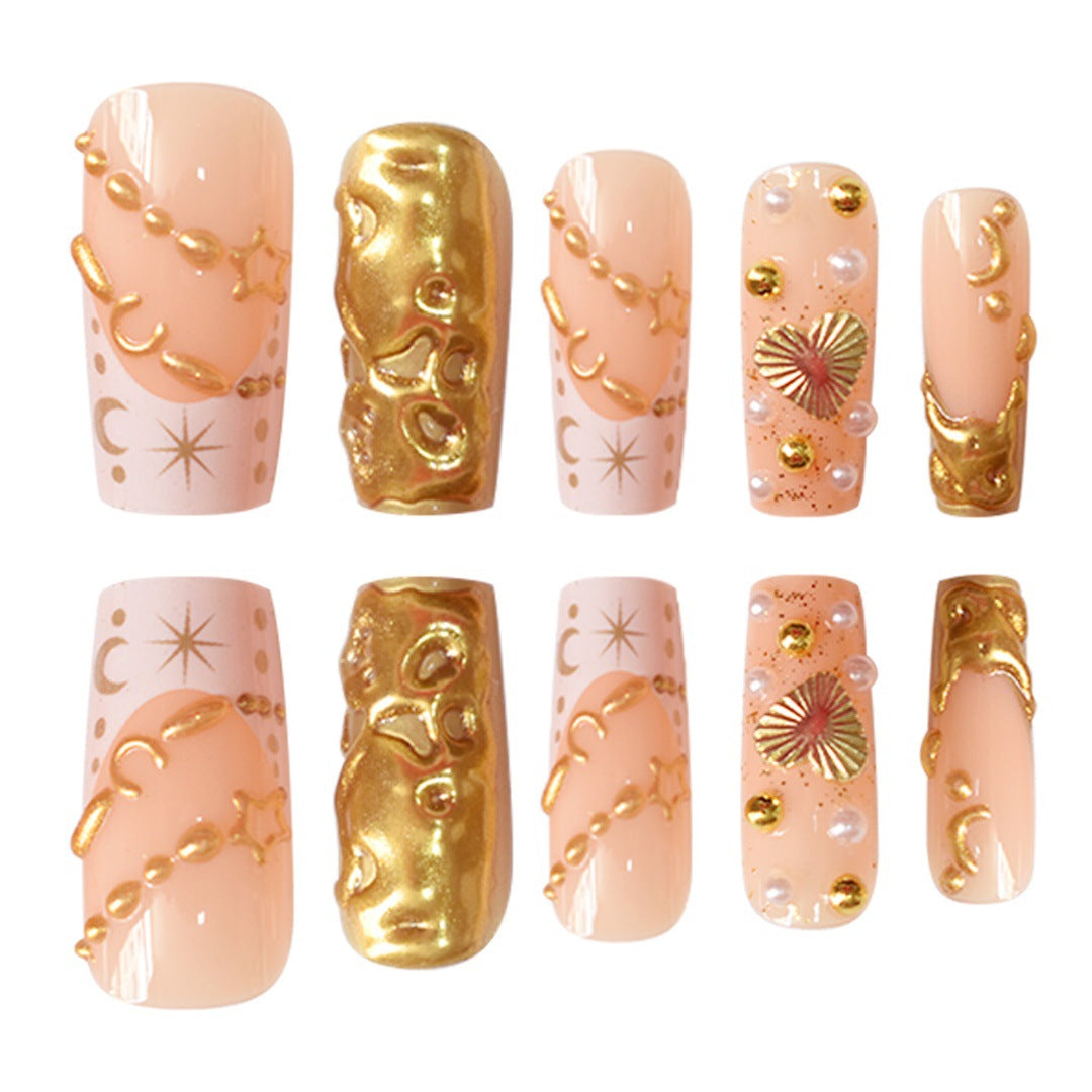 Premium Dekorative Press-On Nagelkunst Karnz