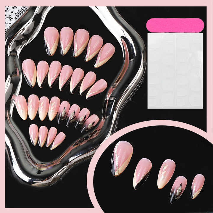 Elegante Stiletto Press-On Nagelspitzen Set Karnz