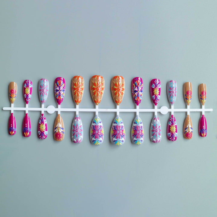 Kreatives Blumen-Acryl-Nagelkunst-Design-Kit