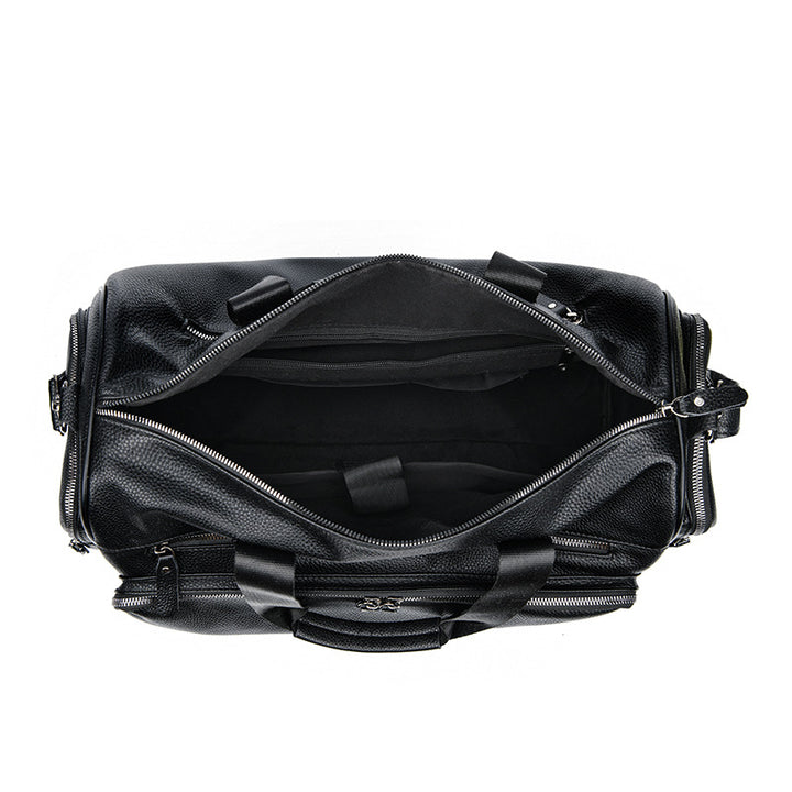 Premium Leder Wochenende Duffle Tasche Karnz