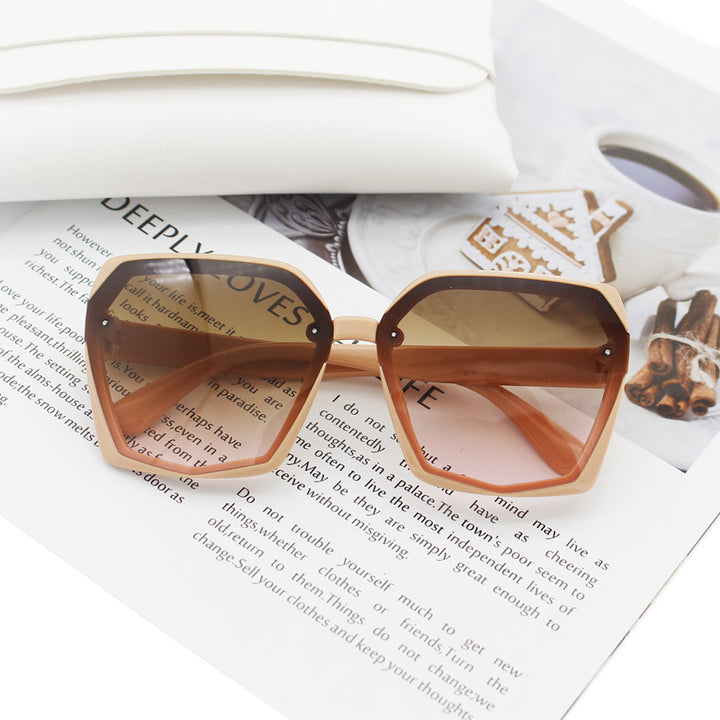 Damen Designer-Sonnenbrille im eleganten Hexagon-Design Karnz