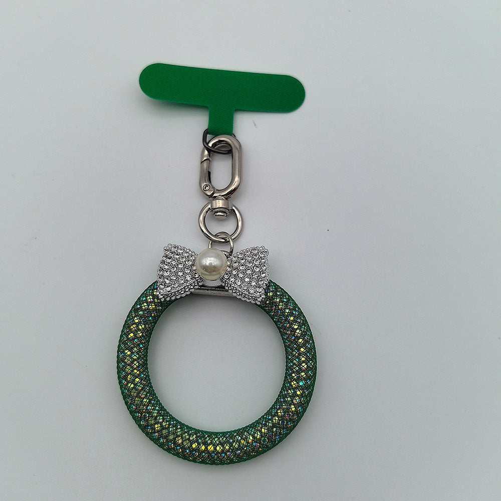 Eleganter Strass Schleife Schlüsselanhänger Karnz