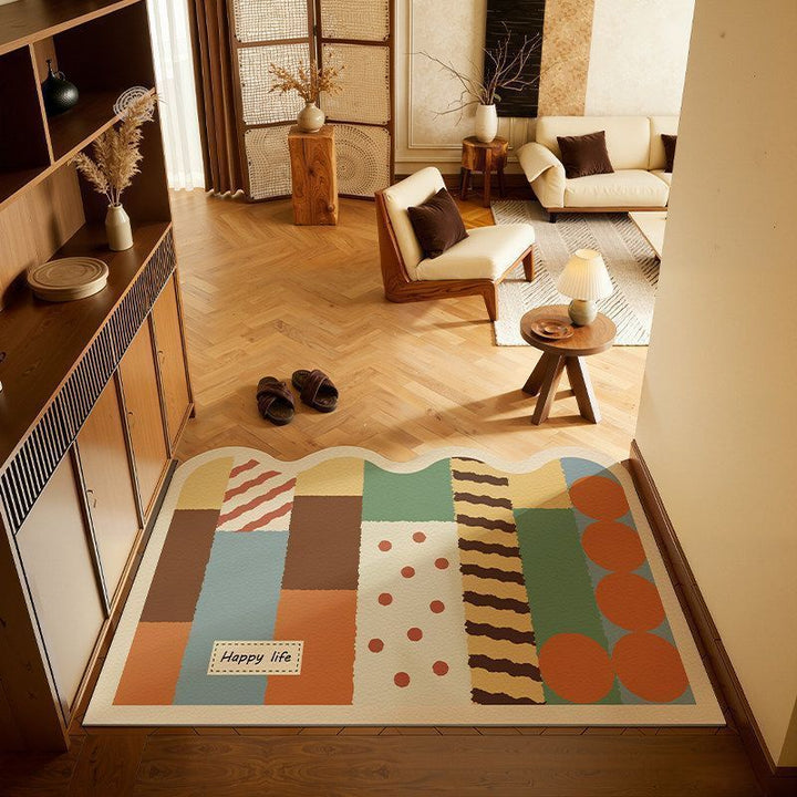 Künstlerisches Patchwork-Bereichsmatte