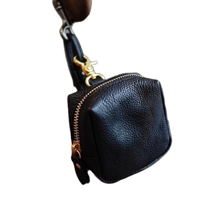 Kompakte Leder-Münztasche