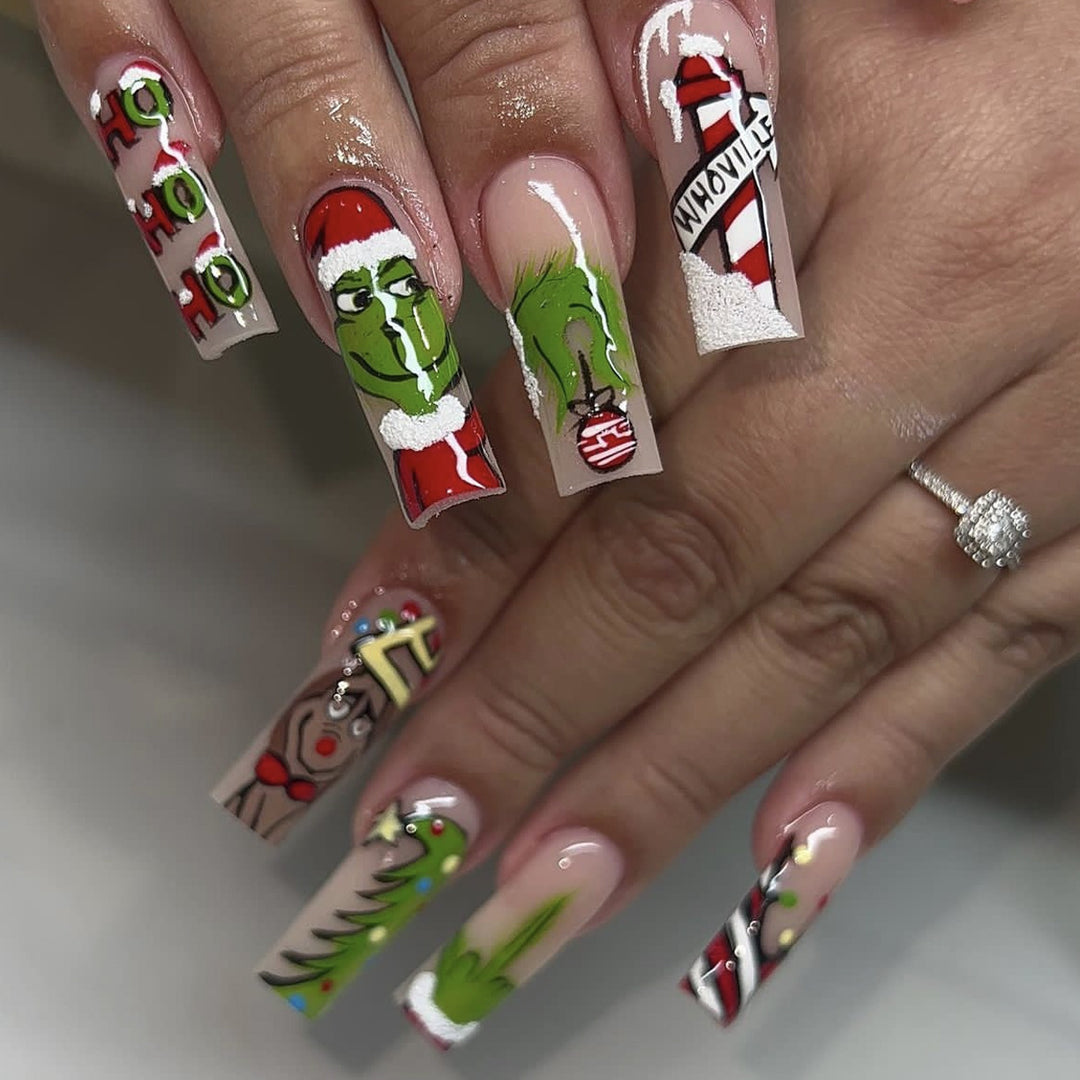 Weihnachts-Themen 3D Nagelkunst Set Karnz