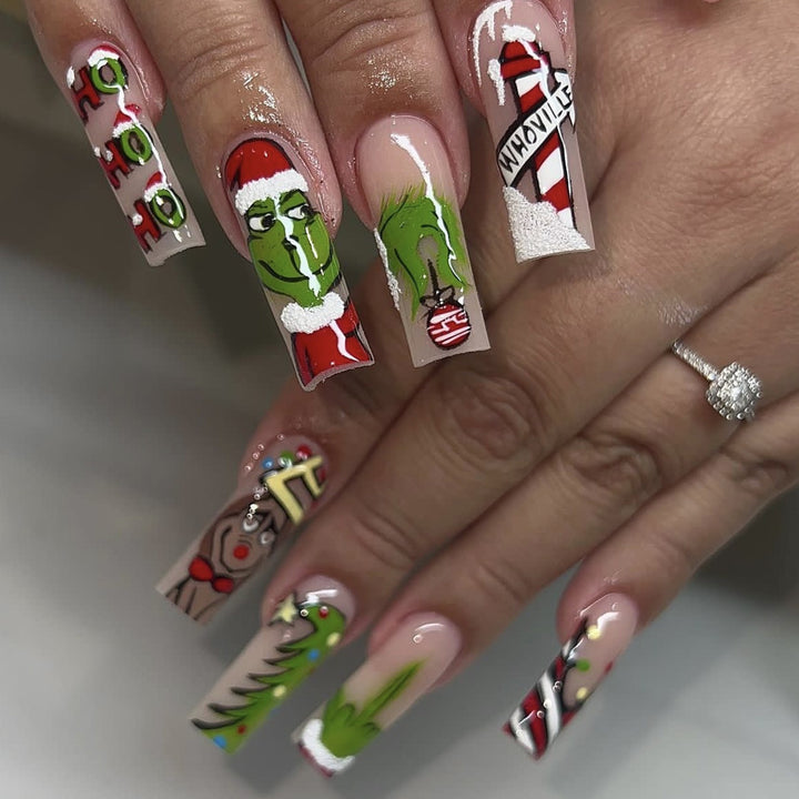 Weihnachts-Themen 3D Nagelkunst Set Karnz