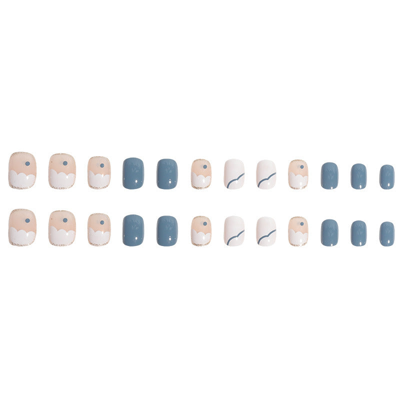 Künstlerische geometrische Nagelkunstverlängerungen Karnz