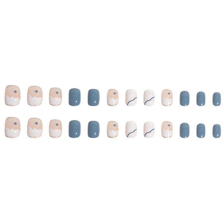 Künstlerische geometrische Nagelkunstverlängerungen Karnz