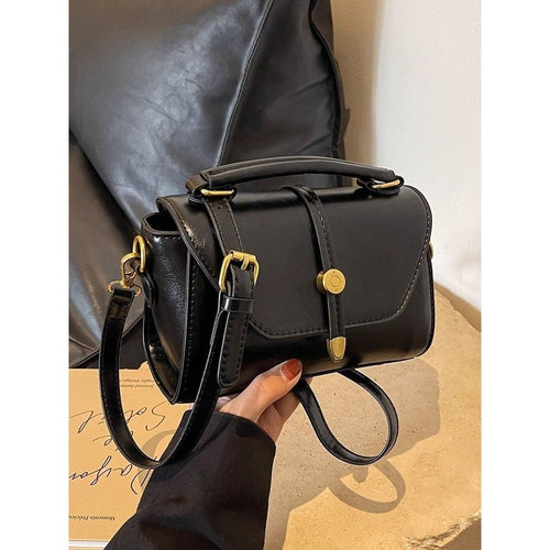 Vintage-inspirierte Leder-Schultertasche Karnz