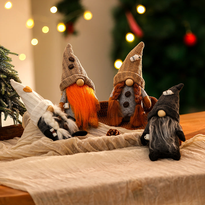 Dekorative Weihnachtsgnom Figur Karnz