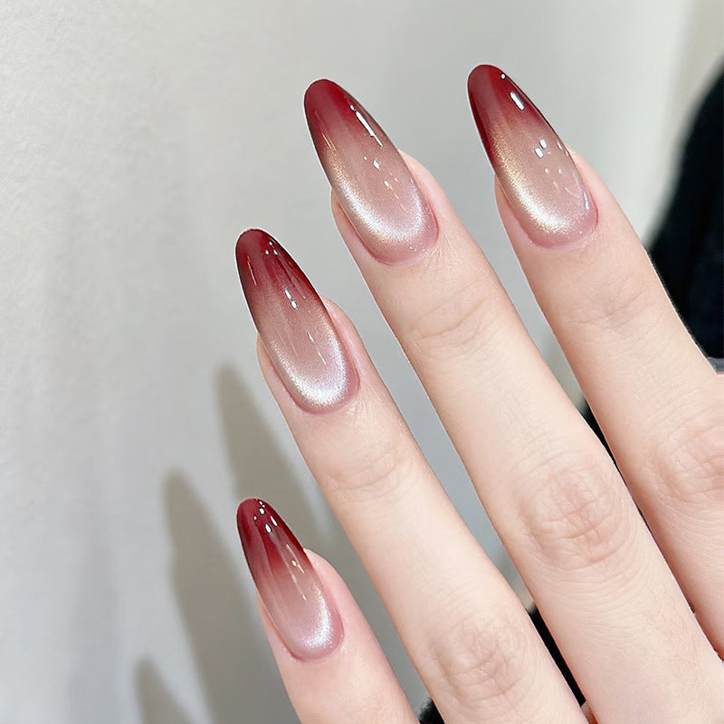Dekorativer Press-On Nagelset mit Glitter und Strassakzenten Karnz