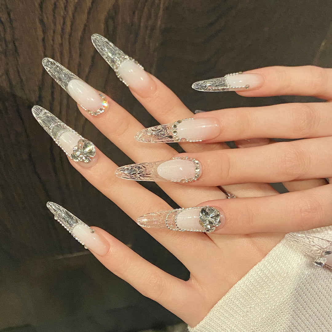 Elegantes Stiletto Press-On Nagelkunst Set  1791773834