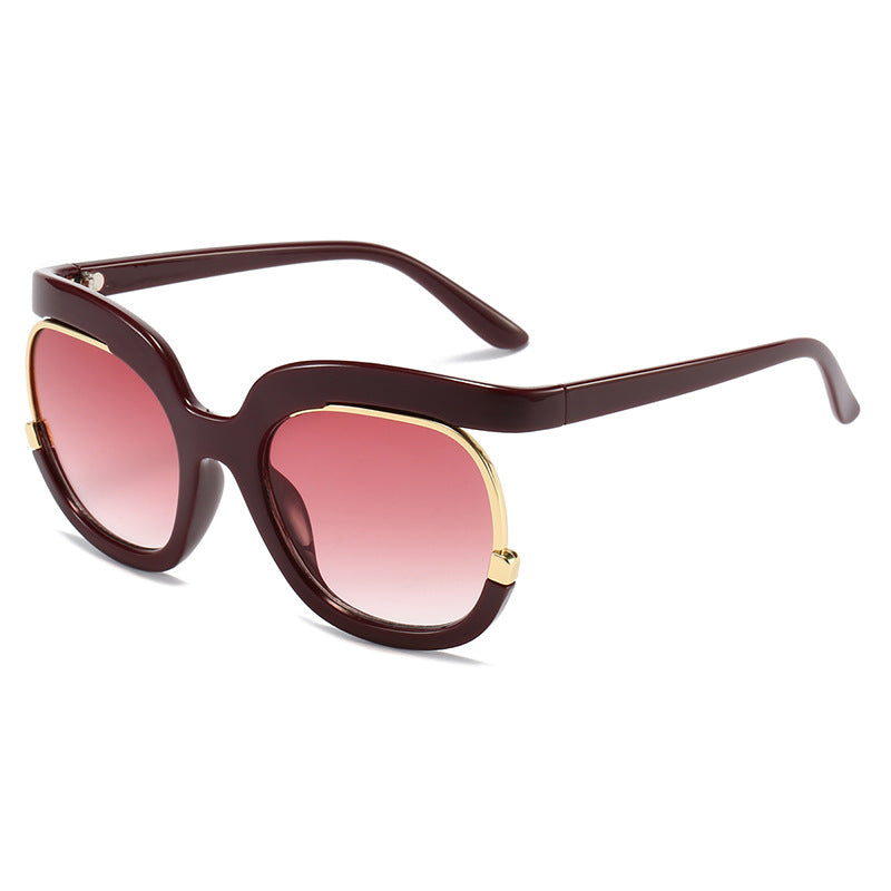 Damen Oversized Sonnenbrille mit elegantem Tortoise-Design Karnz