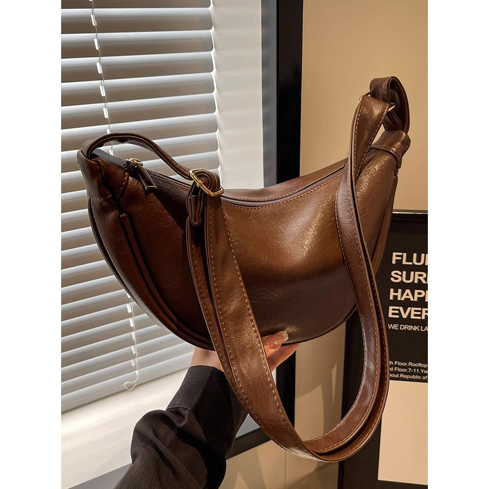 Sleek Leder Hobo Tasche Karnz