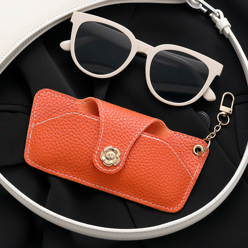 Stylische Leder Sonnenbrillenetui