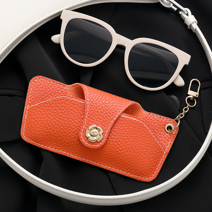 Stylische Leder Sonnenbrillenetui