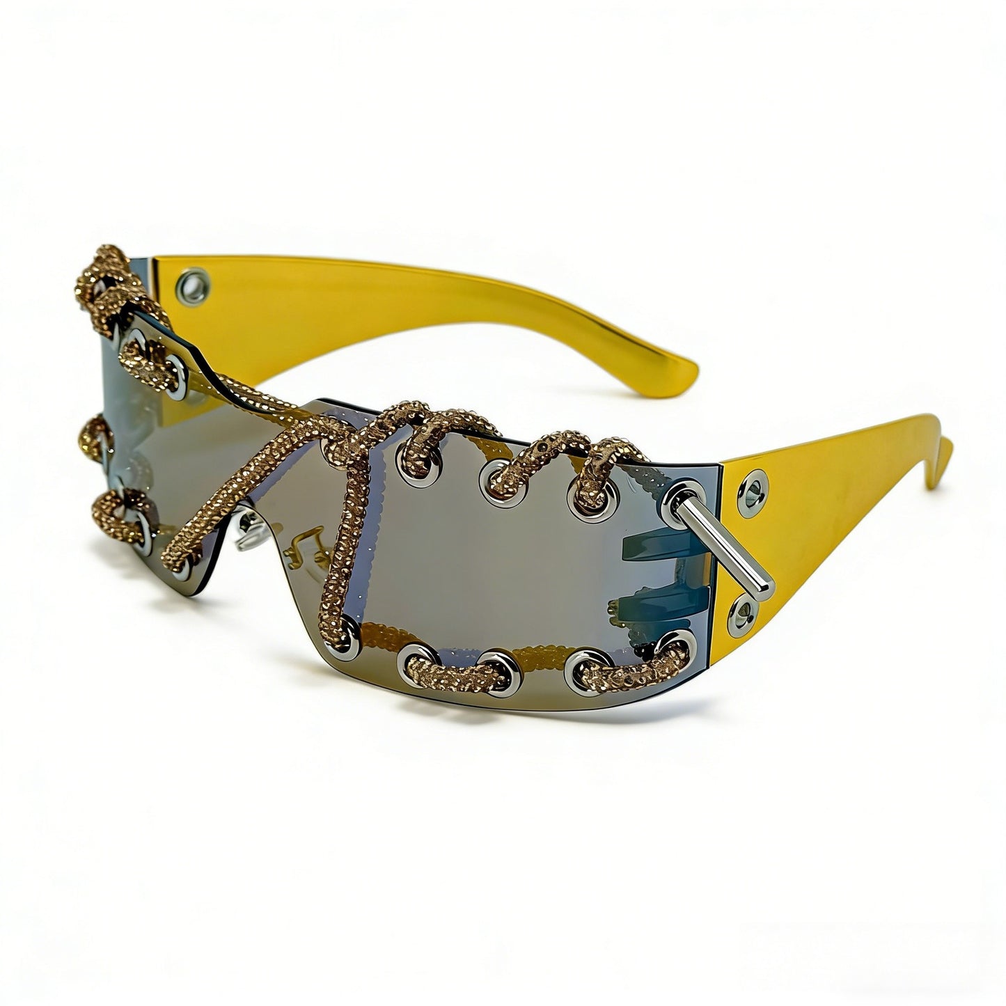 Damen Sonnenbrille mit einzigartigem Schnürdesign Karnz
