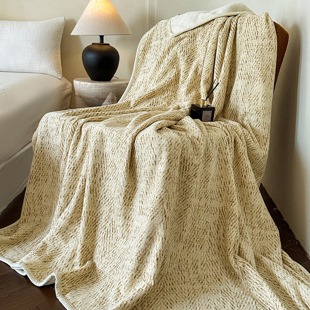 Texturiertes Strickfleece-Decke Karnz