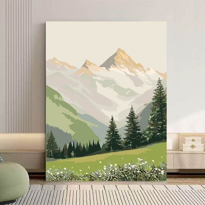 Szenische Berglandschaft Leinwand Kunst Karnz 1785768018