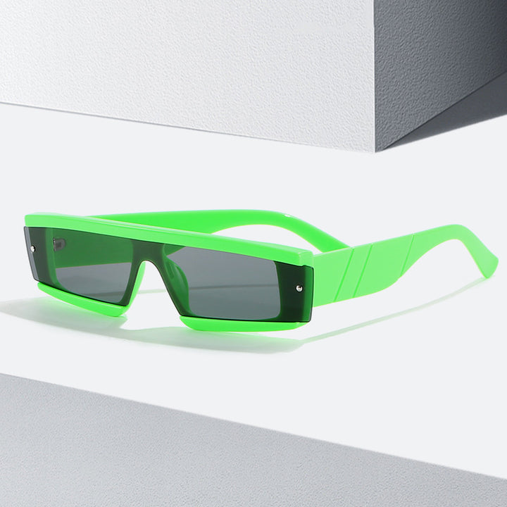 Damen futuristische Sonnenbrille im kantigen Design Karnz