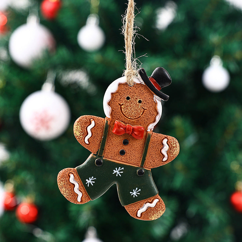 Dekorative Weihnachtsfigur im Lebkuchenmann-Design Karnz