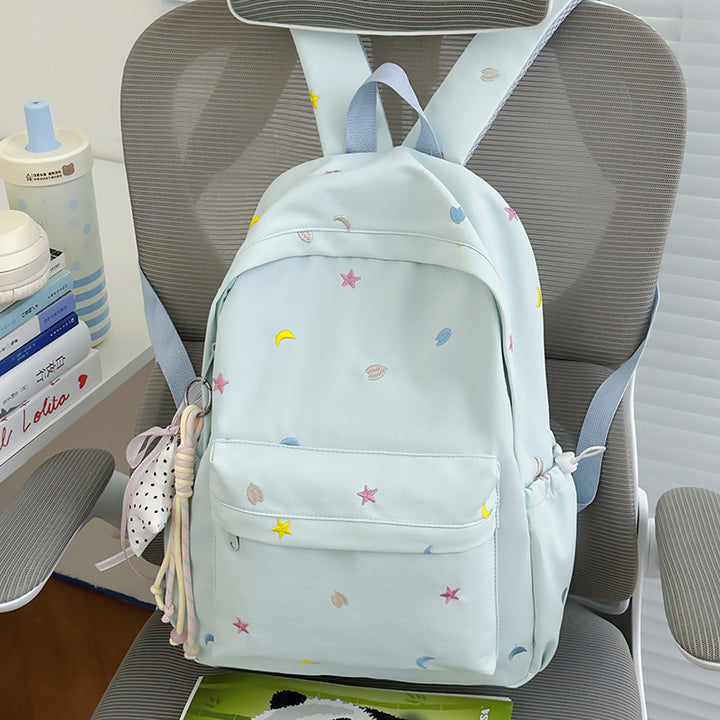 Gestickter Mond und Stern Rucksack Karnz