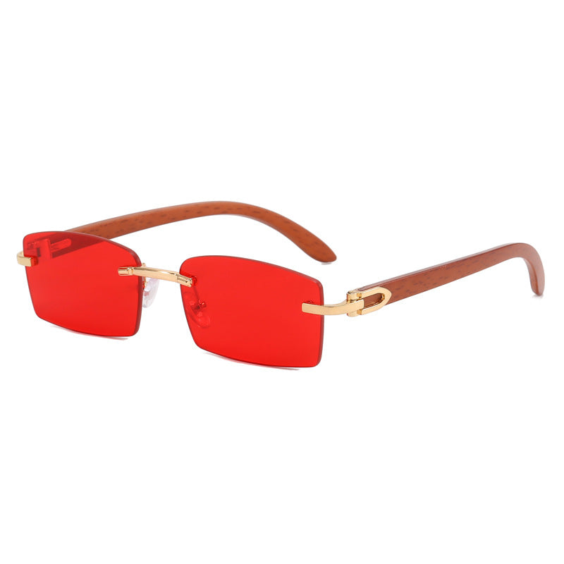 Damen hochwertige Sonnenbrille mit elegantem Holzrahmen Karnz