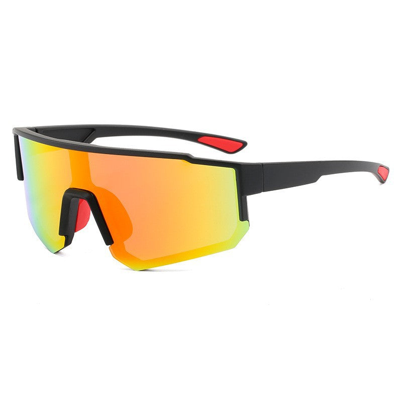 Damen Sportliche Schutzbrille mit innovativem, breiten Rahmen und polarisierenden Gläsern Karnz