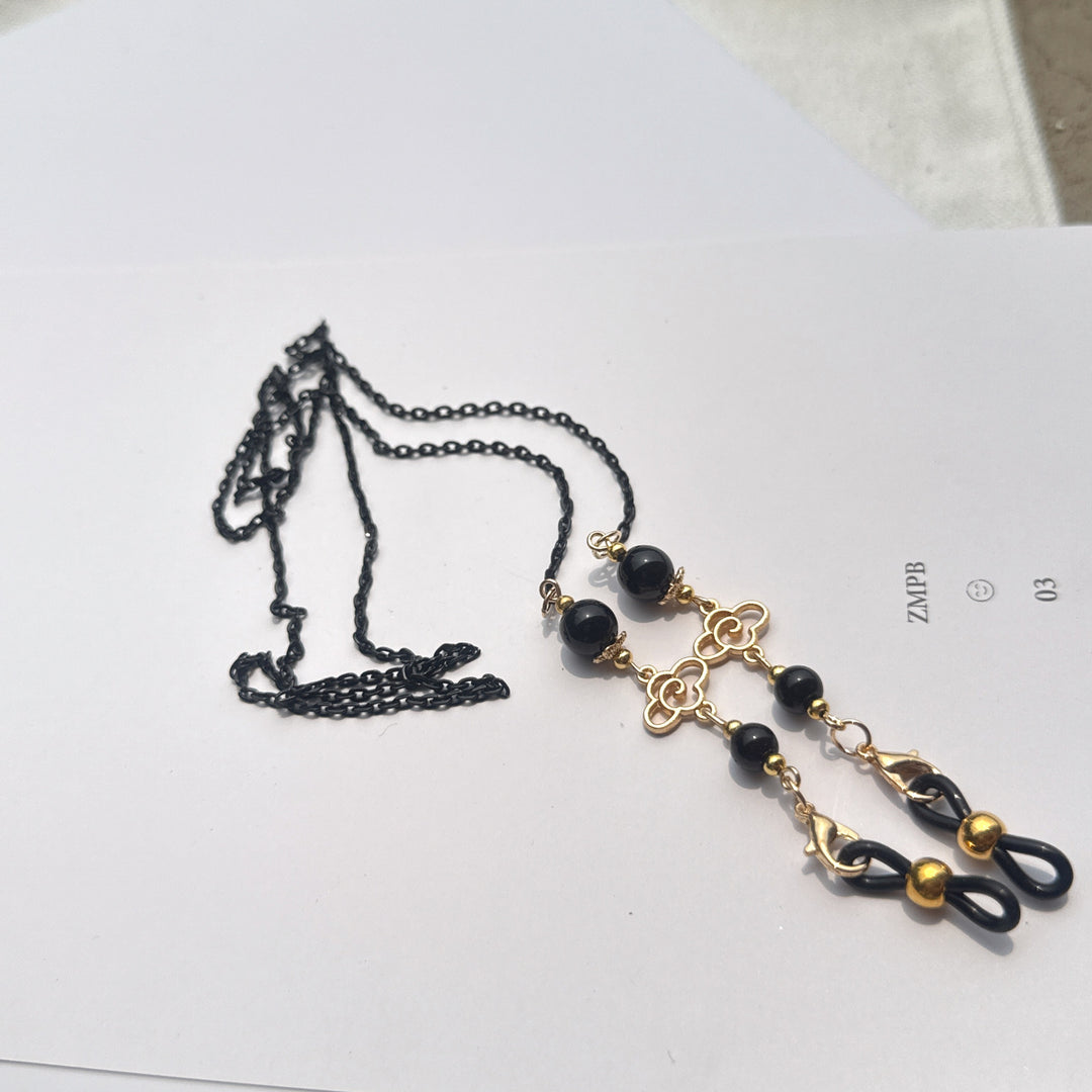 Elegante Lange Anhänger-Halskette mit Perlenakzenten Karnz