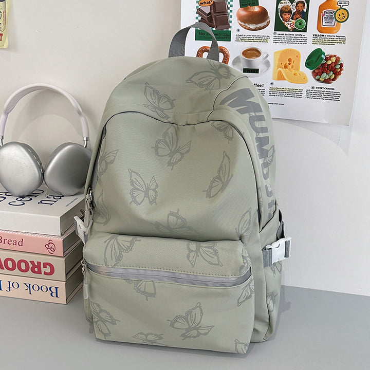 Stylischer Schmetterlingsdruck-Rucksack