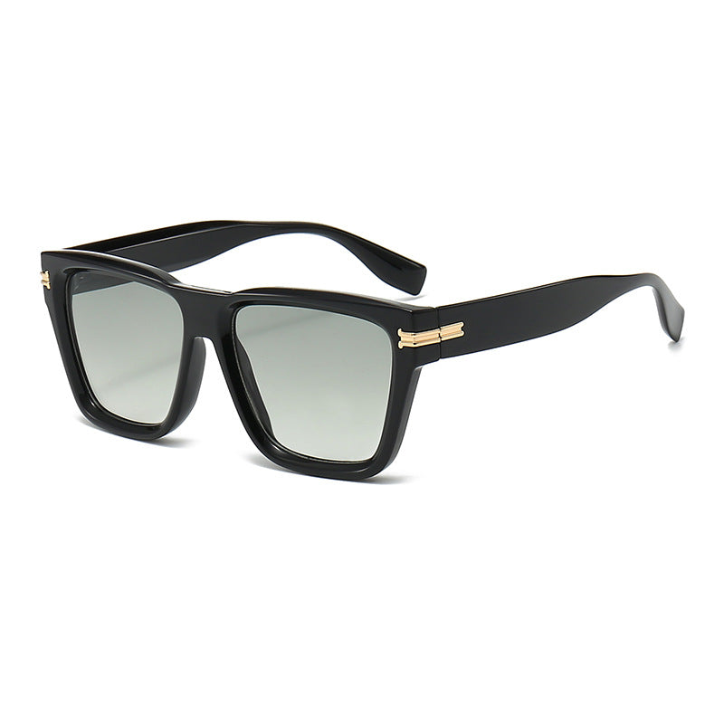 Damen Moderne Quadrat-Sonnenbrille mit exklusiven Akzenten Karnz