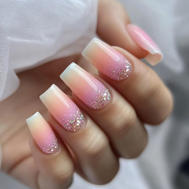 Glitzer Ombre Press-On Nägel