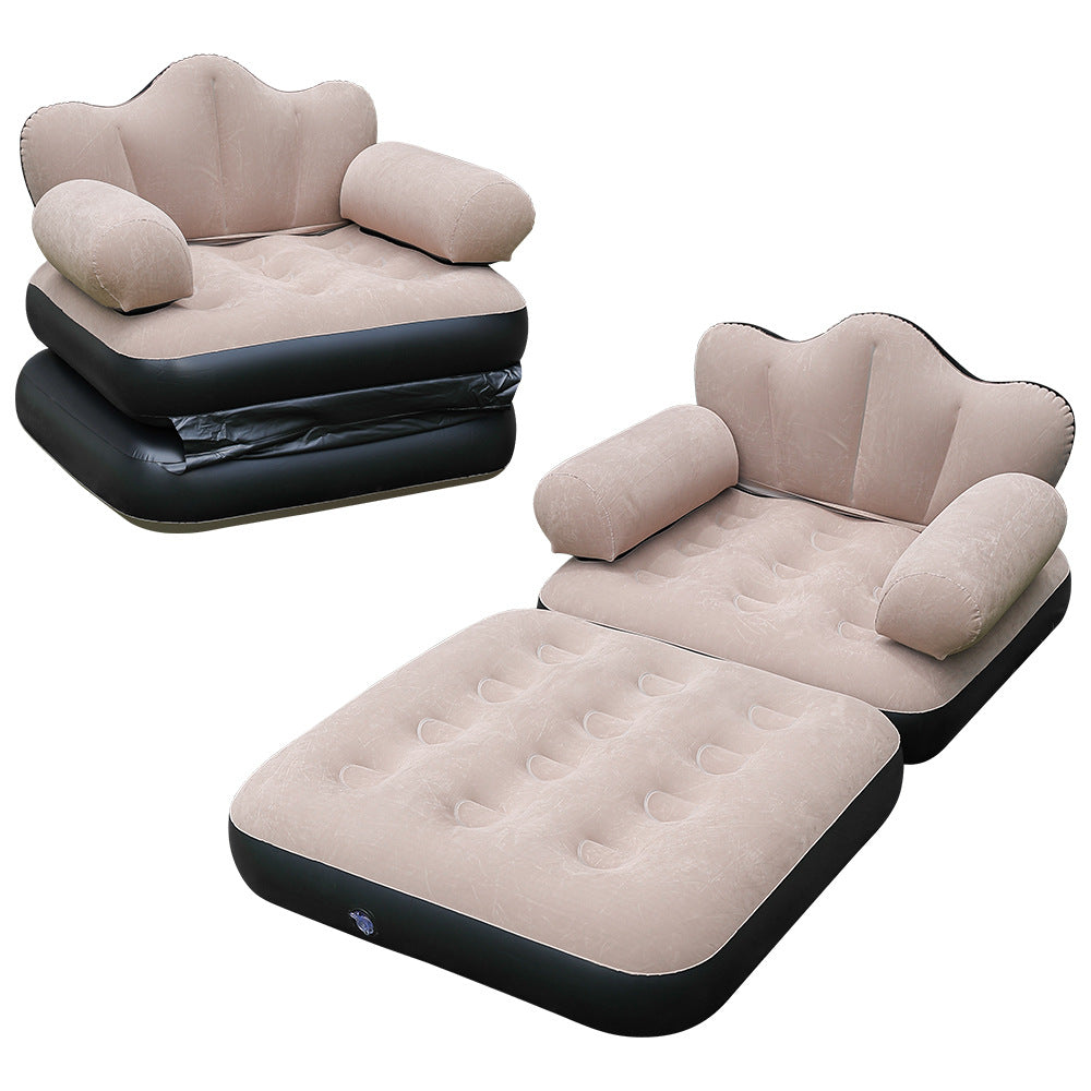 Damen Aufblasbare Relaxliege mit ergonomischer Nacken- und Rückenstütze Karnz