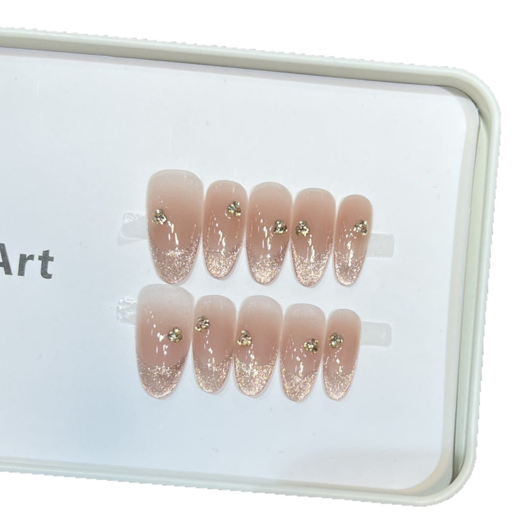 Glamouröse Glitter Ombre Press-On Nägel