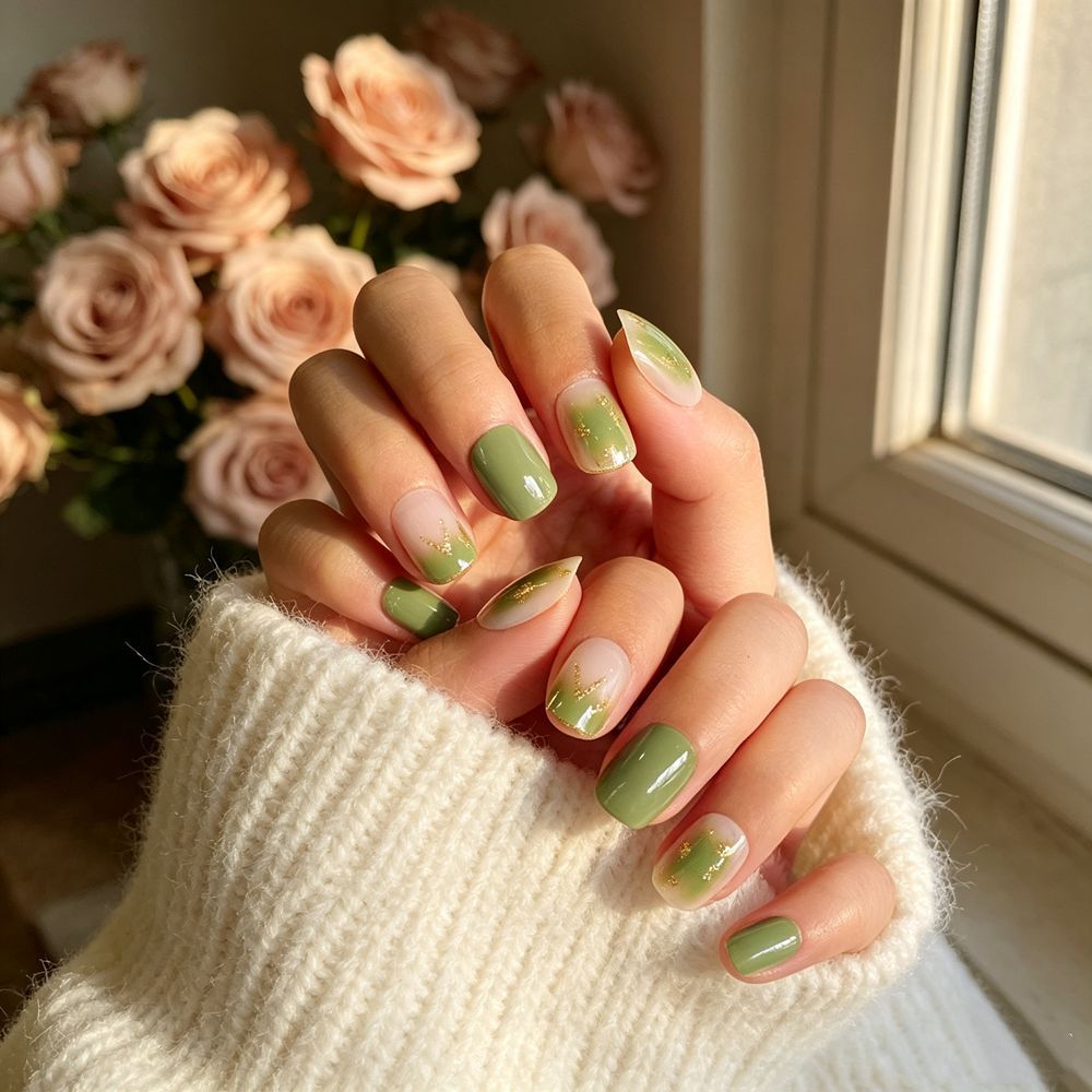 Geometrisches Muster Press-On Nagelset