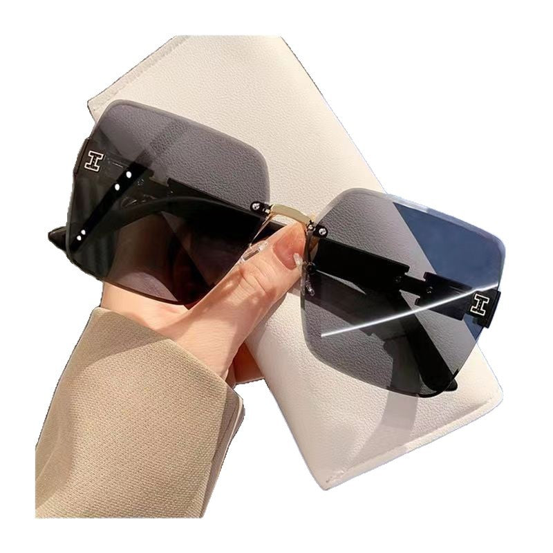 Oversized Quadrat Mode Sonnenbrille Karnz