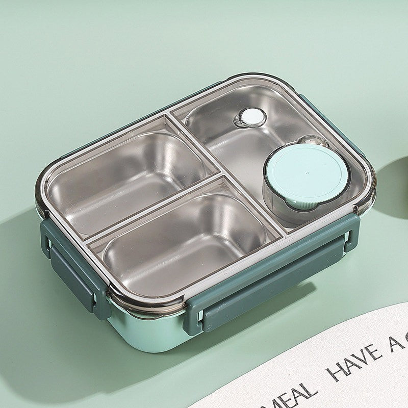 Edelstahl Bento-Box mit auslaufsicherem Deckel