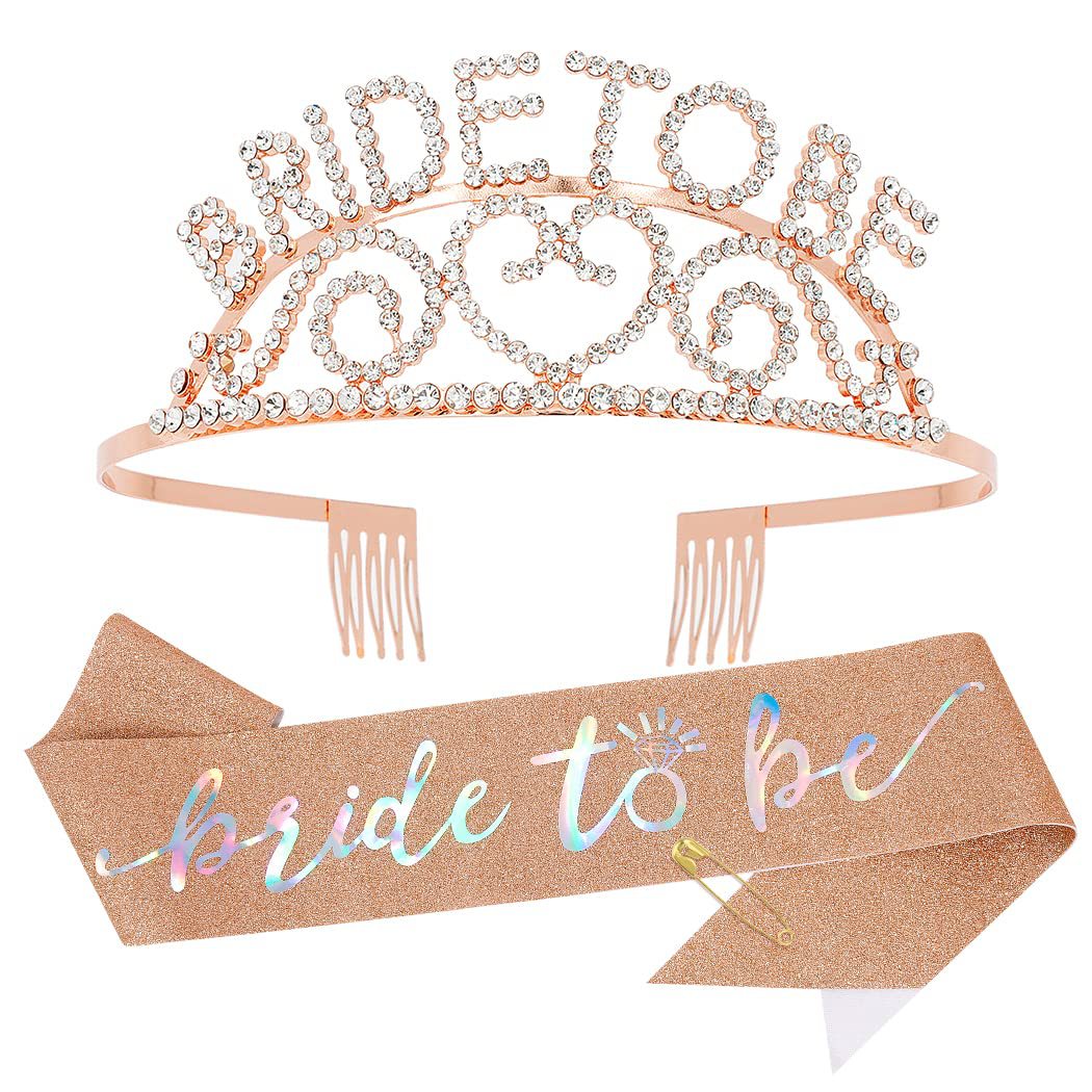 Damen Glitzernde Tiara mit Herzmotiven Karnz