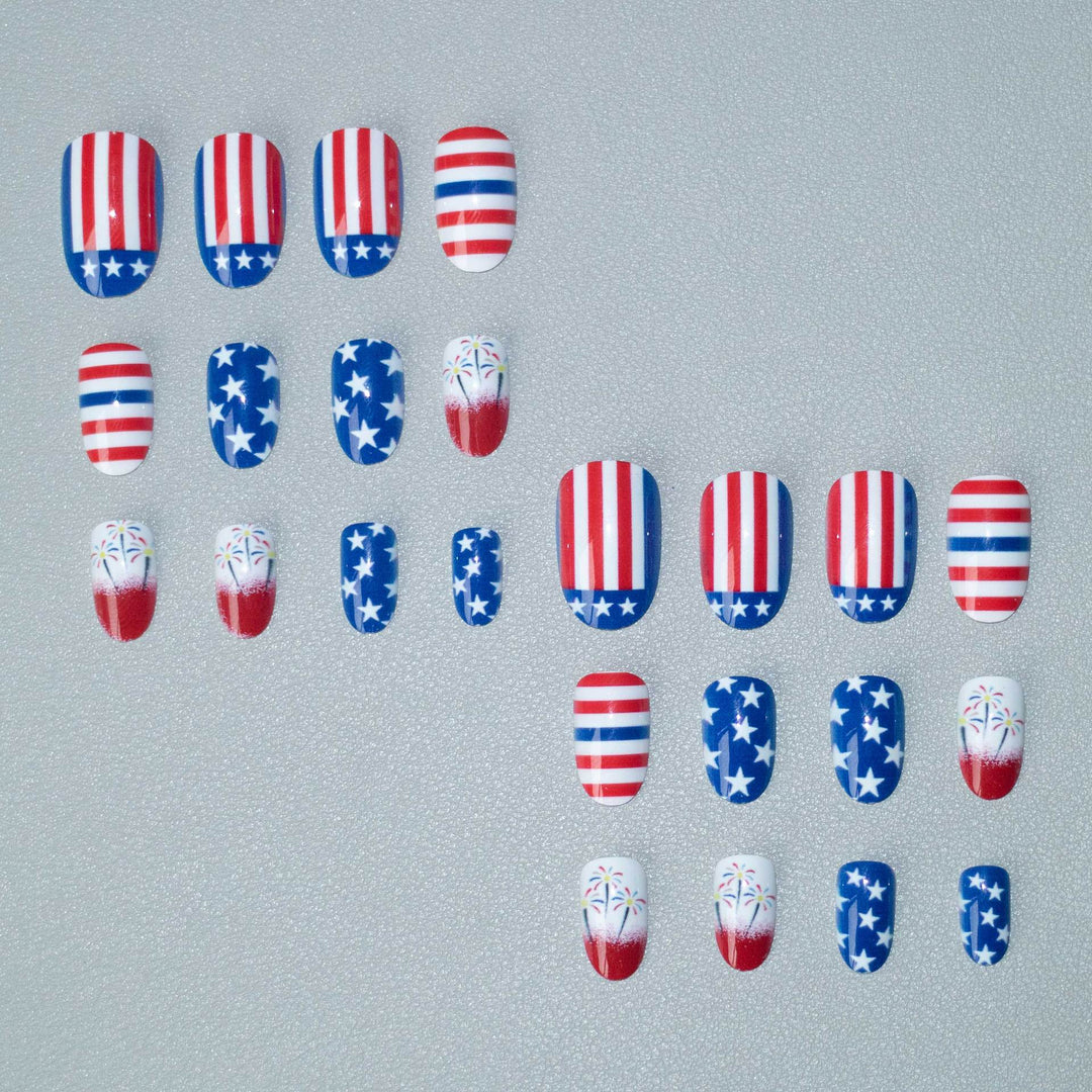 Patriotische Nail Art