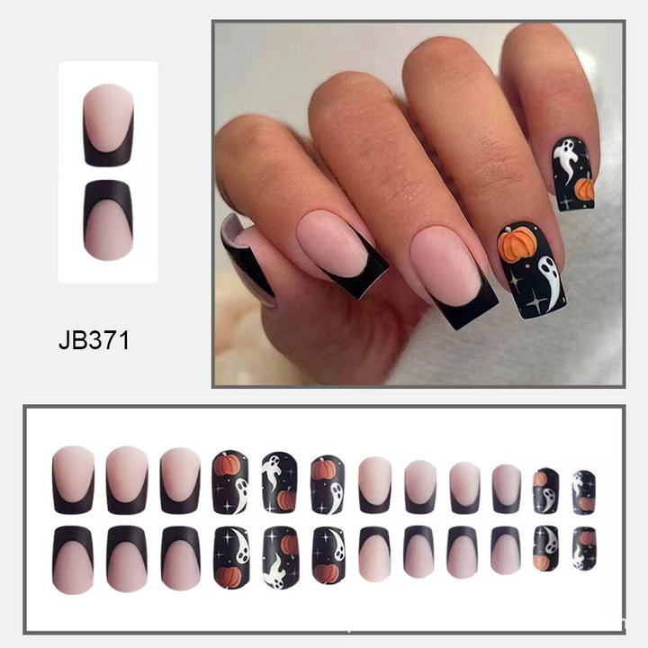 Kreatives Halloween-Themen Press-On Nagelset Karnz