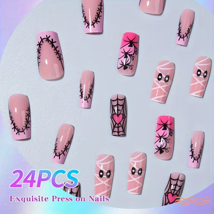 Halloween-Themen Kunst-Nagel-Set Karnz