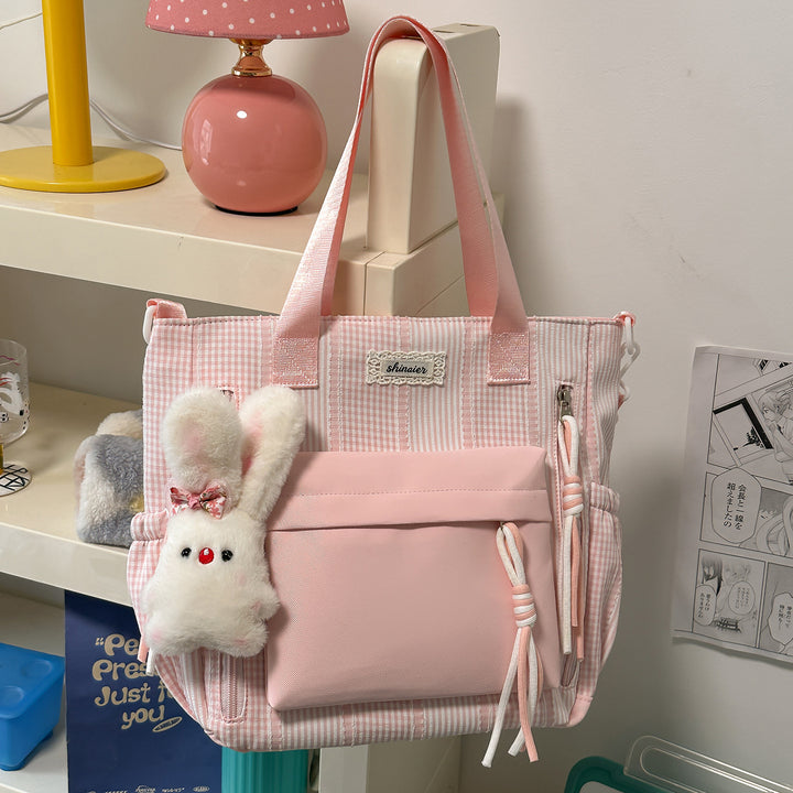 Multifunktionaler gestreifter Rucksack Karnz