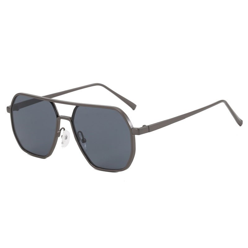 Damen trendige Sonnenbrille mit modernem Geometrie-Rahmen Karnz
