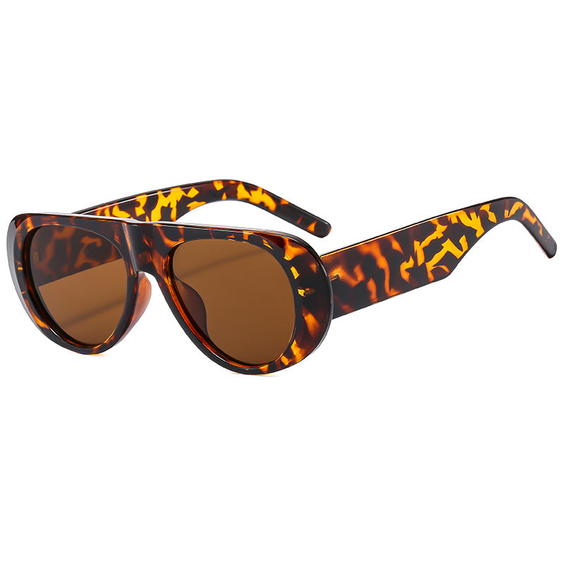 Damen außergewöhnliche Sonnenbrille im angesagten Schildpatt-Design Karnz