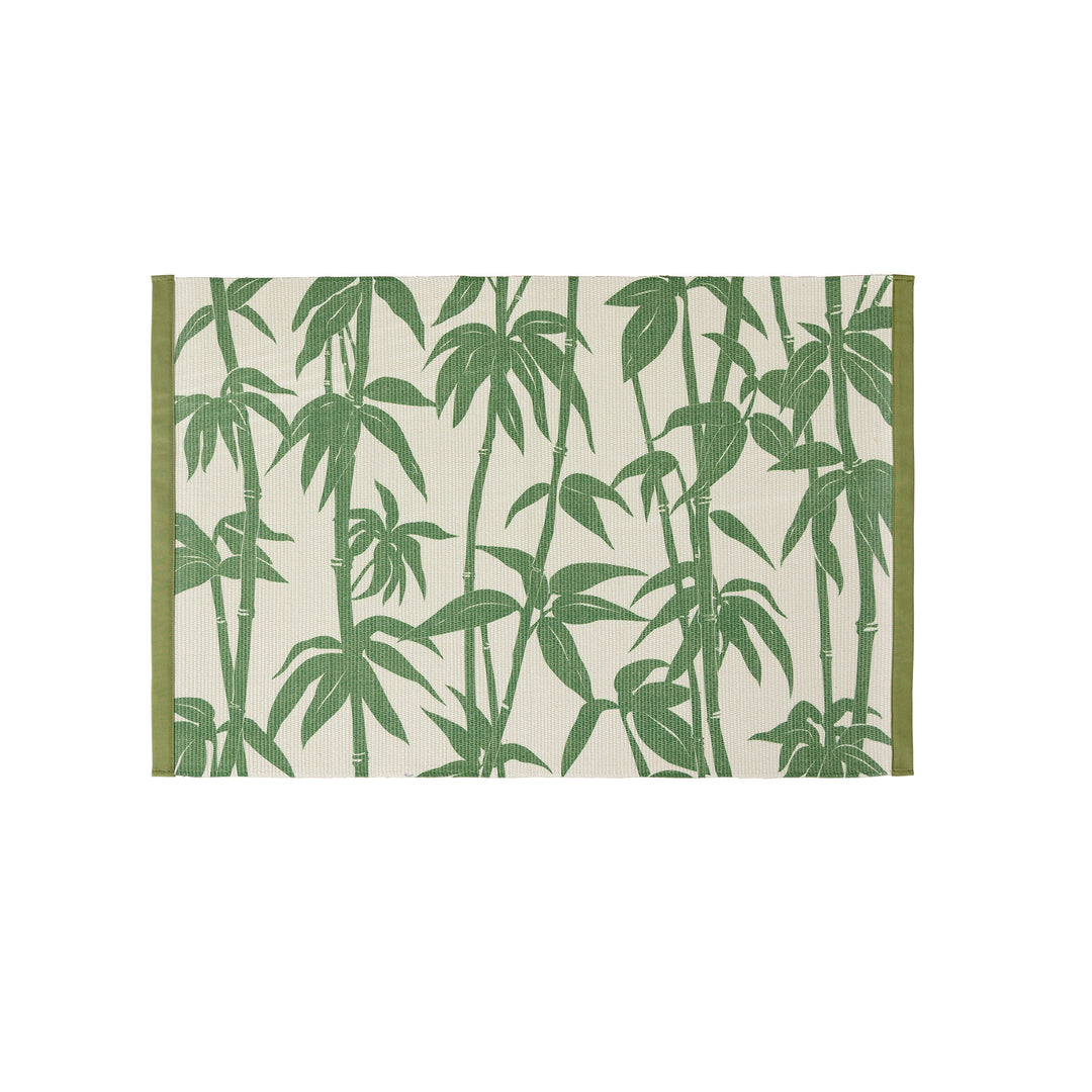 Dekorativer Jacquard‑Tischläufer mit floraler Webstruktur und verstärkter Kante