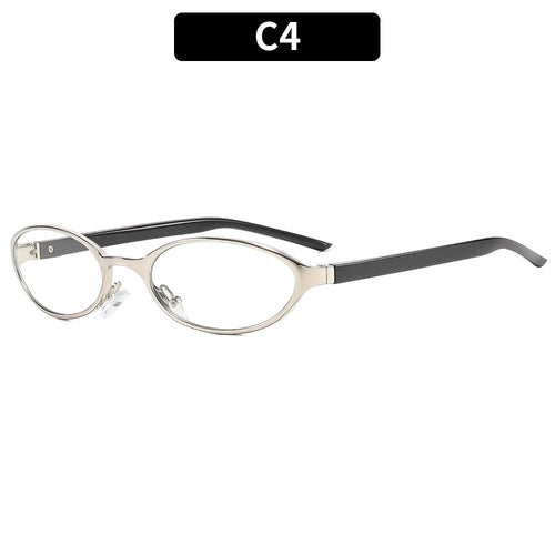 Elegante ovale Rahmenbrille