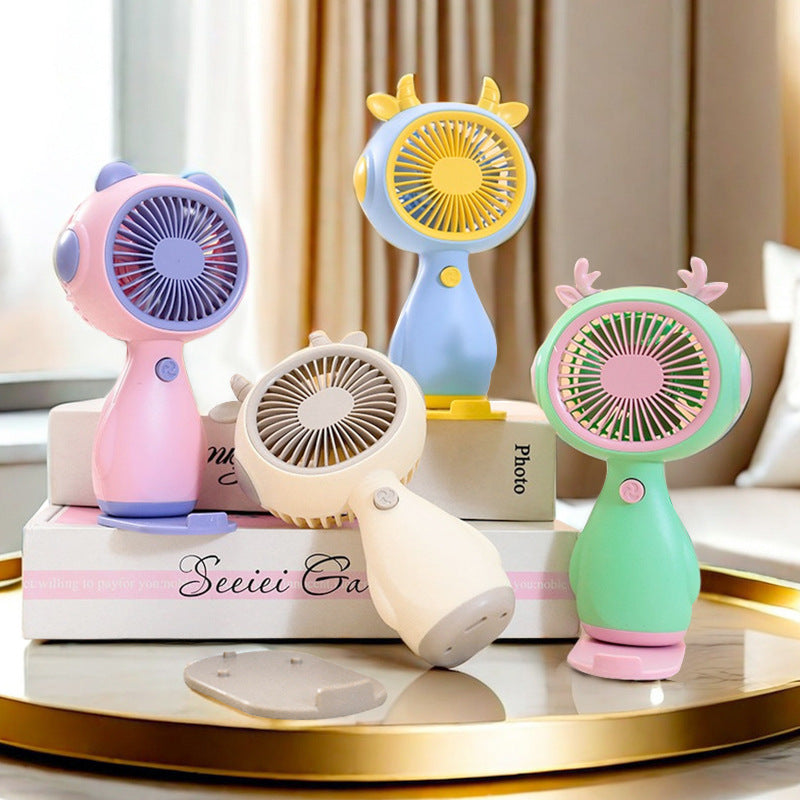 Damen Tragbarer Handventilator im kreativen Teddymotiv Karnz