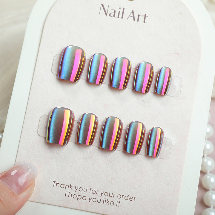 Iridescent Press-On Nagelset