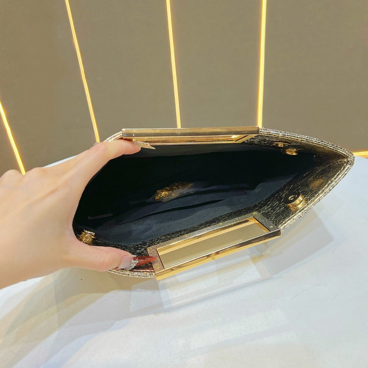 Stylische Plissierte Clutch-Tasche