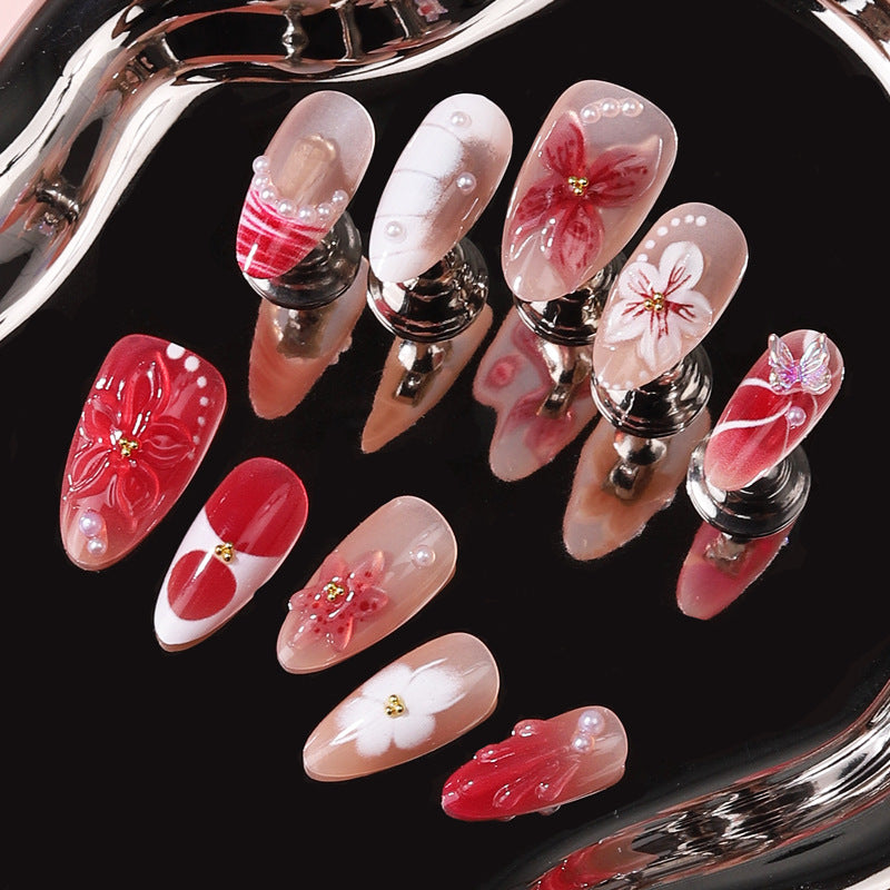 3D Dekorative Press-On Nagelset Karnz